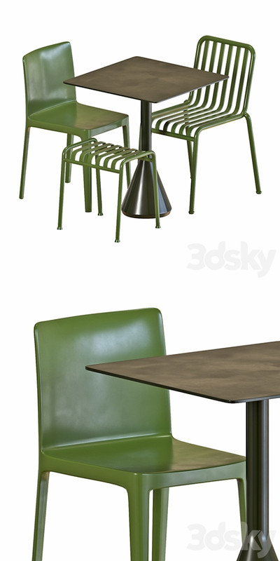Hay table and chairs set 5